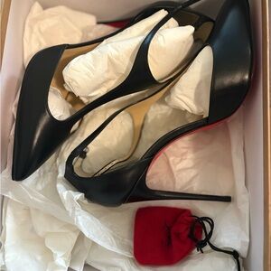 Christian Louboutin Black and Red Heels